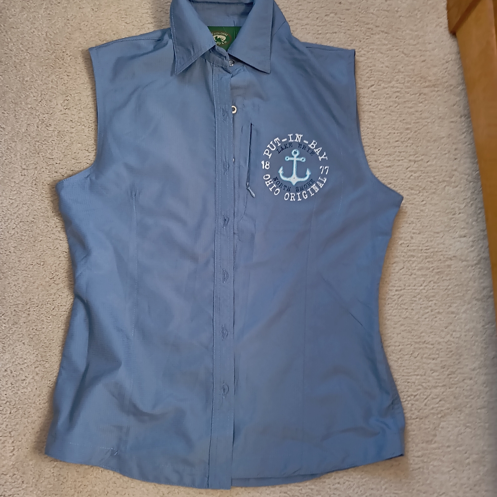 Blue Put in Bay Ohio Sleeveless women's Shirt